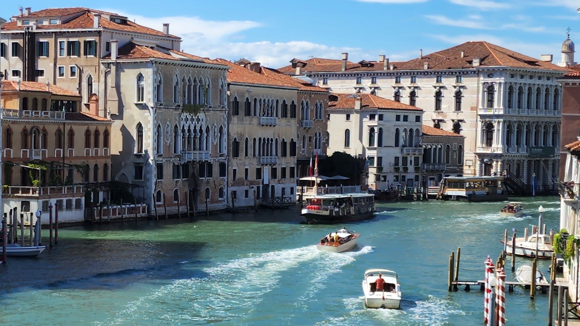 A boat ride on the Grand Canal in Venice